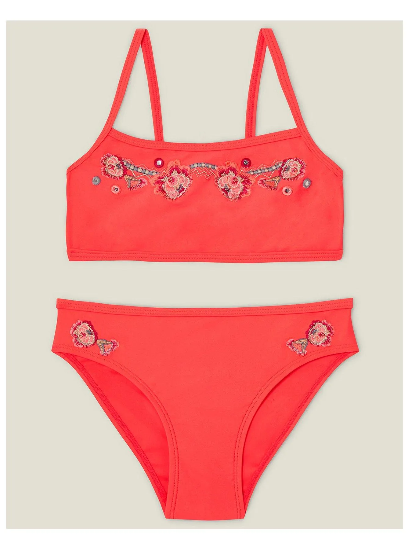 Accessorize Girls Archive Bikini - Coral