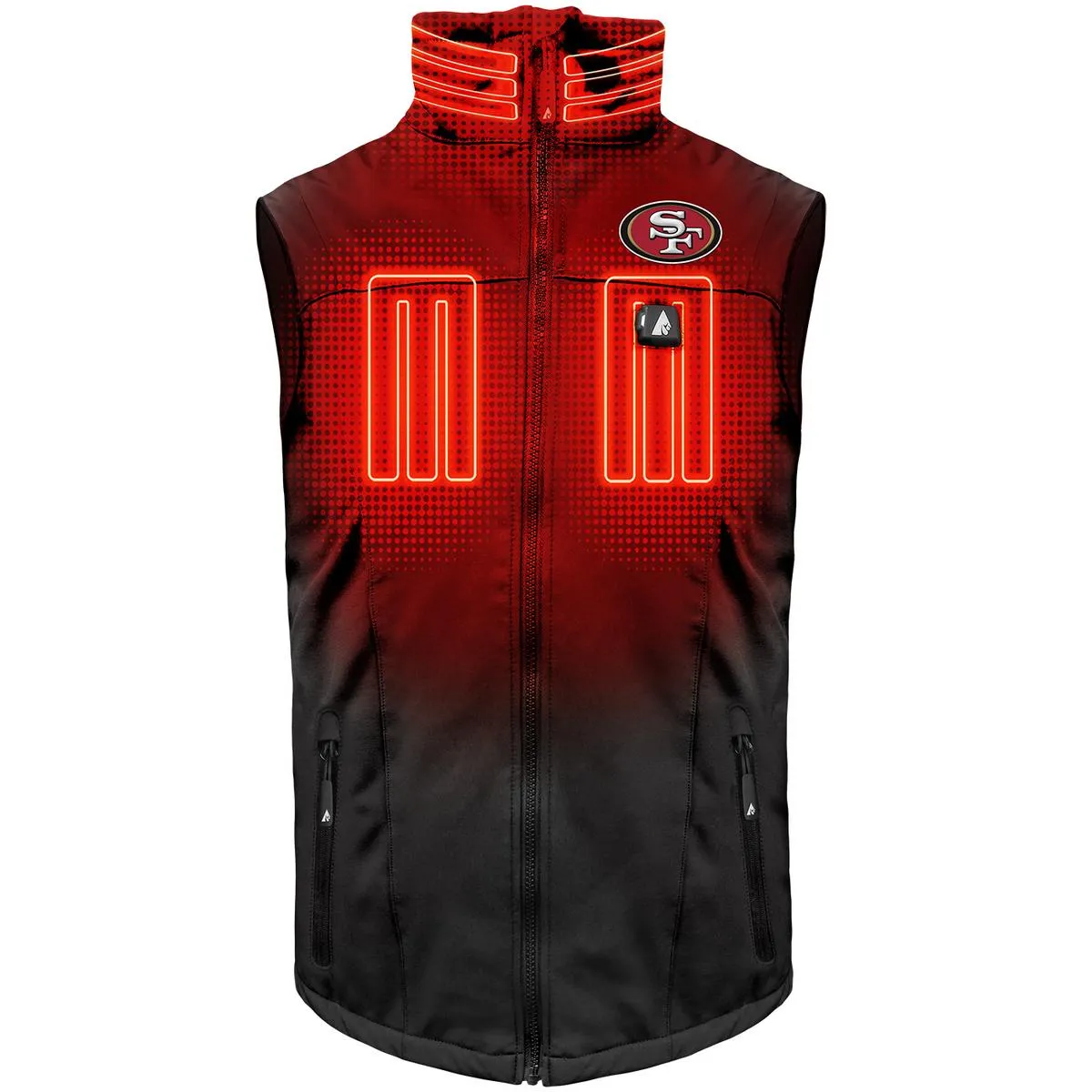 ActionHeat San Francisco 49ers 5V Men's Softshell Battery Heated Vest