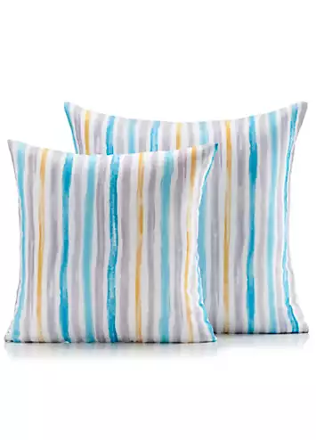 Alan Symonds Stripe Pair of Outdoor Cushions | Kaleidoscope