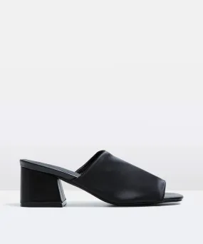 Alice In The Eve The Candice Stretch Satin Mules Black