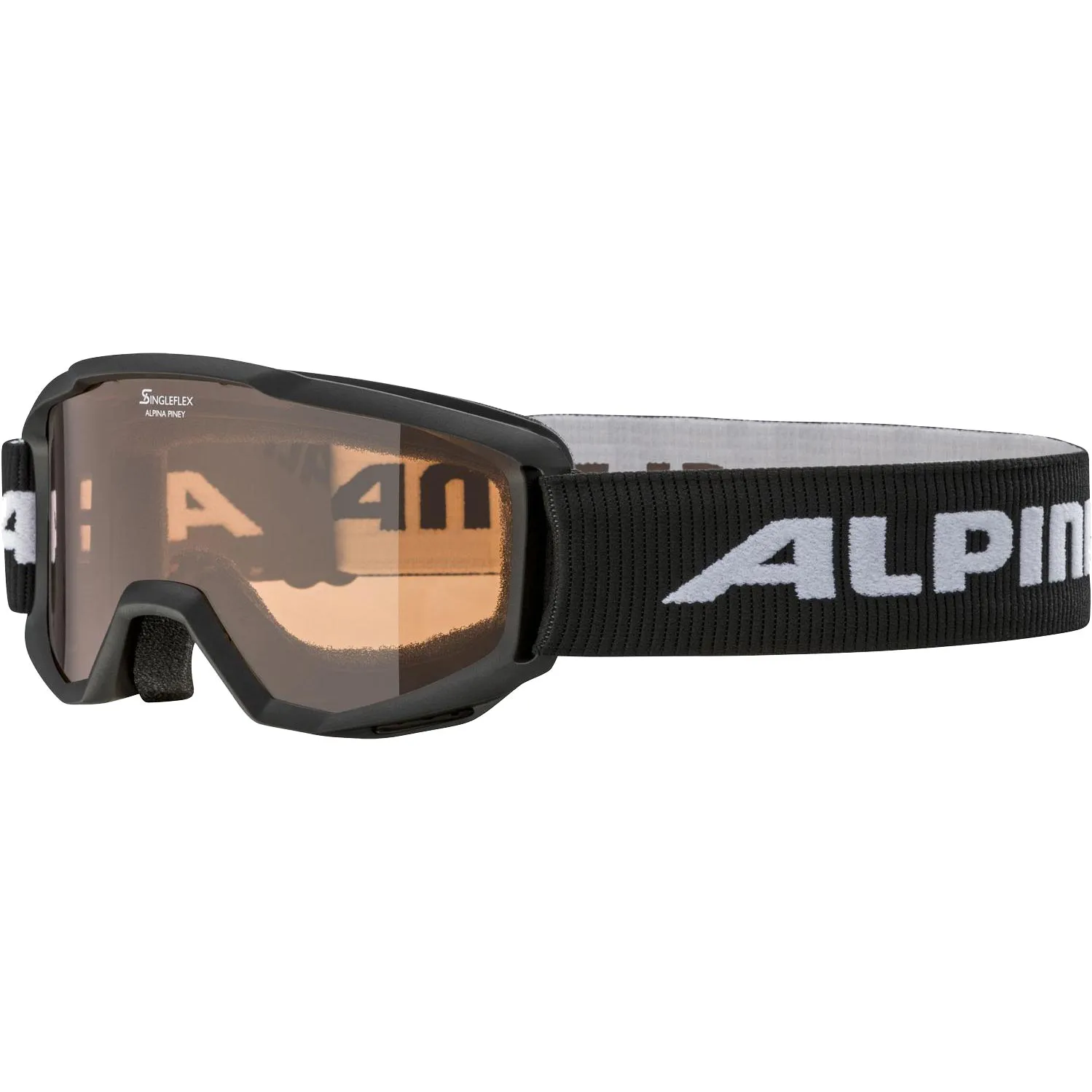 Alpina - Piney Ski Goggles Kids black matt