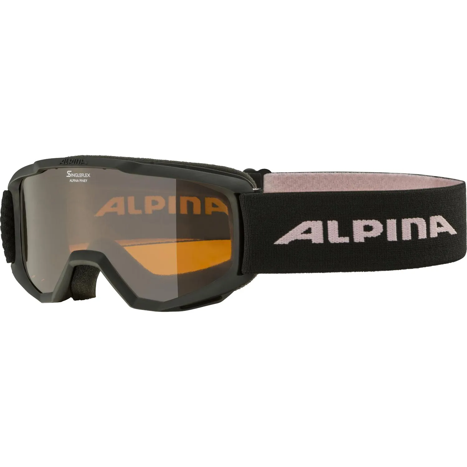 Alpina - Piney Ski Goggles Kids black rose matt