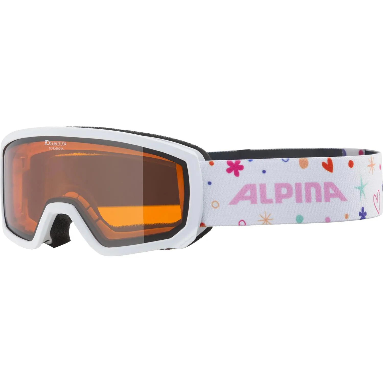 Alpina - Scarabeo Jr. Ski Goggles Kids white rose matt