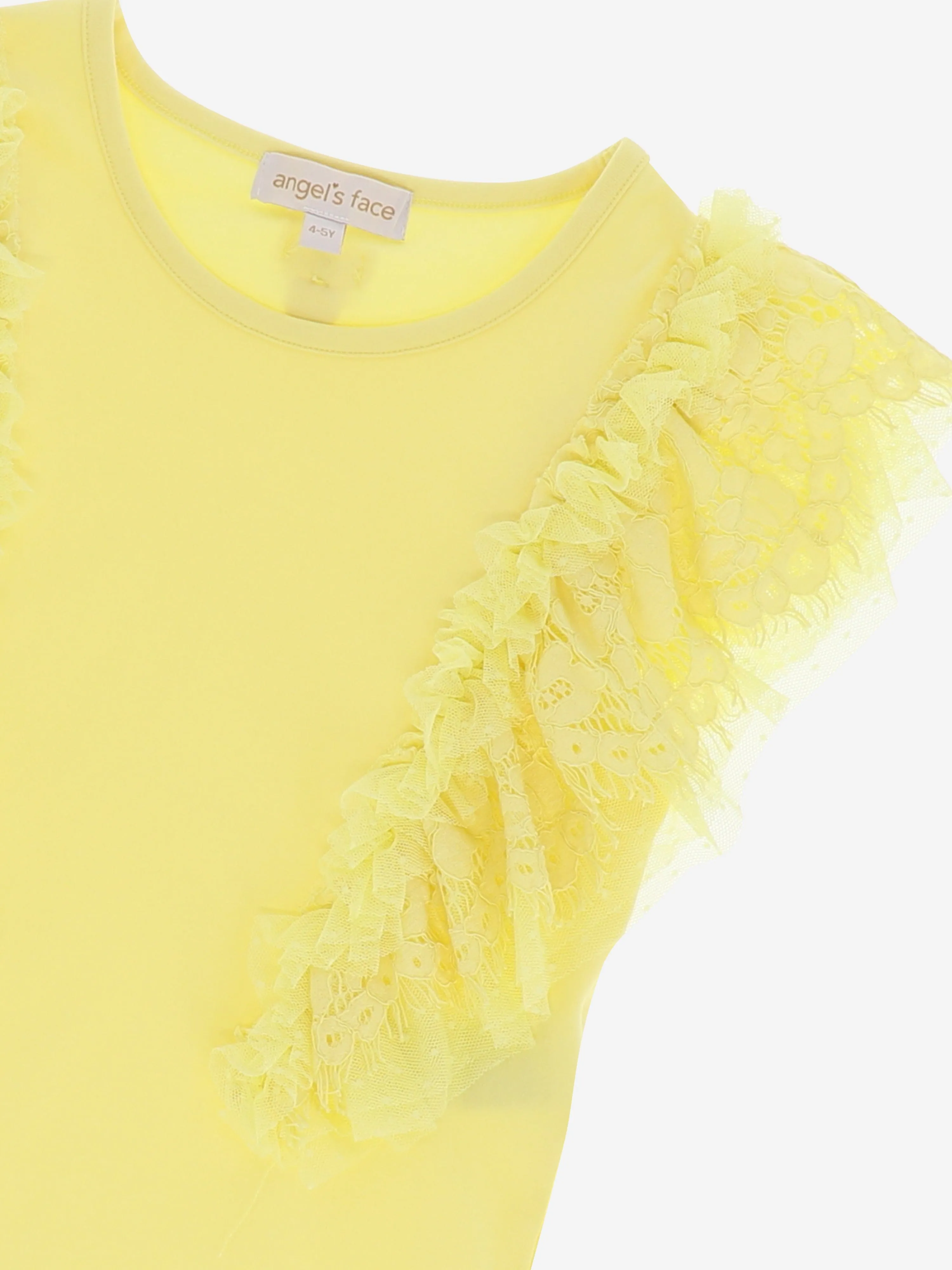 Angels Face Girls Saige Vest Top in Yellow