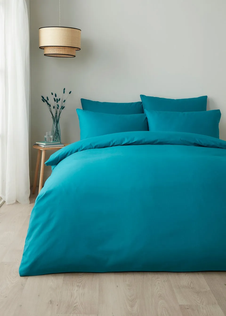 Appletree Style Pure Cotton Teal Duvet Cover Set