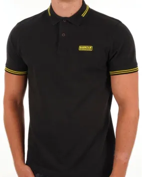 Barbour International Tipped Polo Black