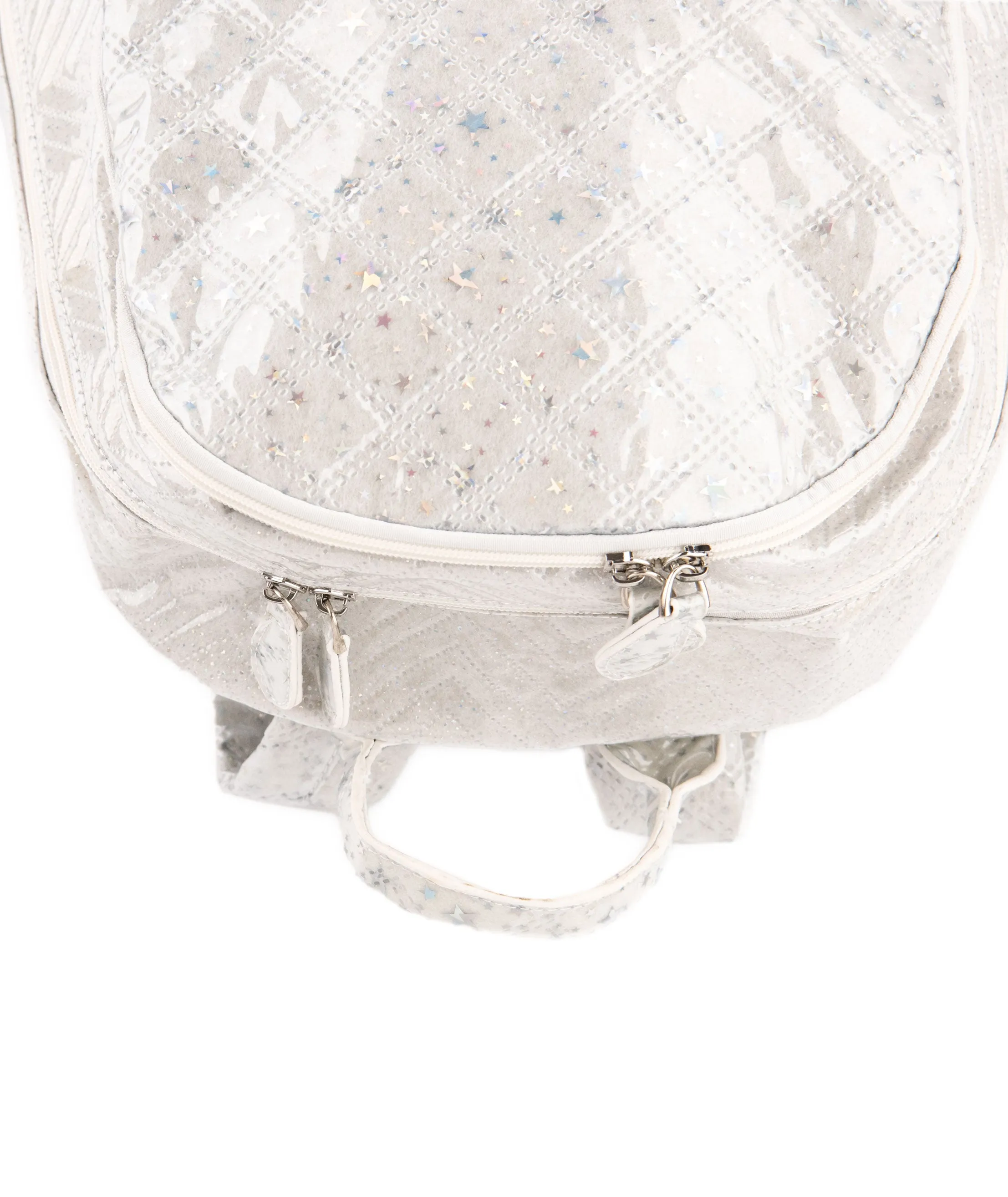 Bari Lynn Backpack Clear Jelly Star Print