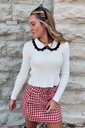 Beatrice Scalloped Sweater