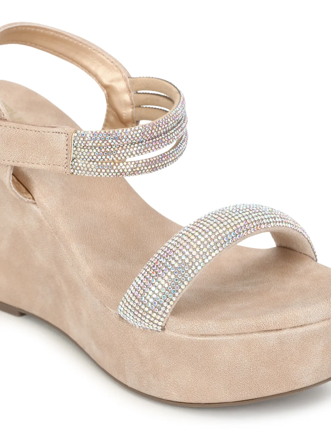 Beige PU Wedge Sandals (TC-G06979-BEIG)