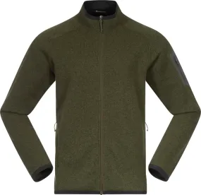 Bergans Men's Kamphaug Knitted Jacket Dark Olive Green | Buy Bergans Men's Kamphaug Knitted Jacket Dark Olive Green he