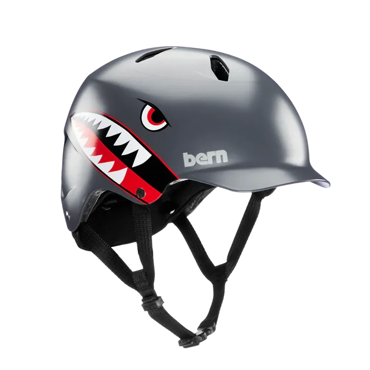 Bern Bandito EPS Helmet - Youth - Satin Gray Flying Tiger