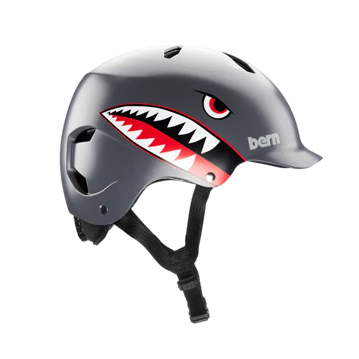 Bern Bandito EPS Helmet - Youth - Satin Gray Flying Tiger