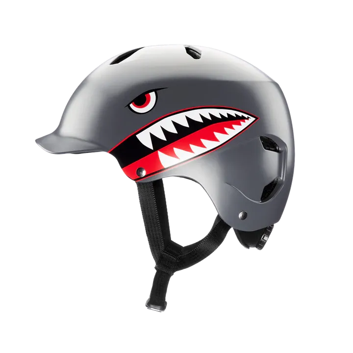 Bern Bandito EPS Helmet - Youth - Satin Gray Flying Tiger