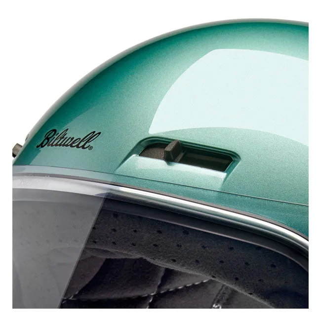 BILTWELL GRINGO SV HELMET METALLIC SEA FOAM