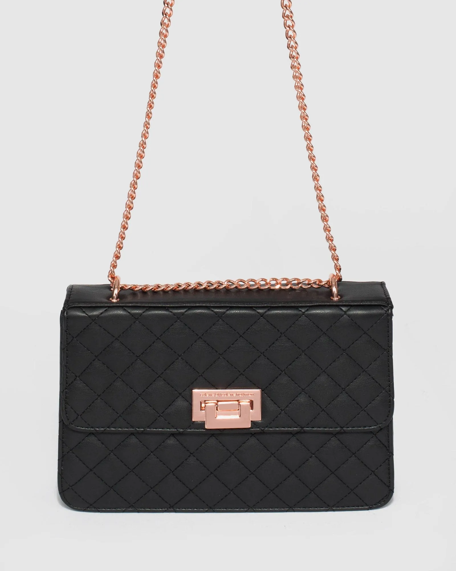 Black Adie Quilt Crossbody Bag