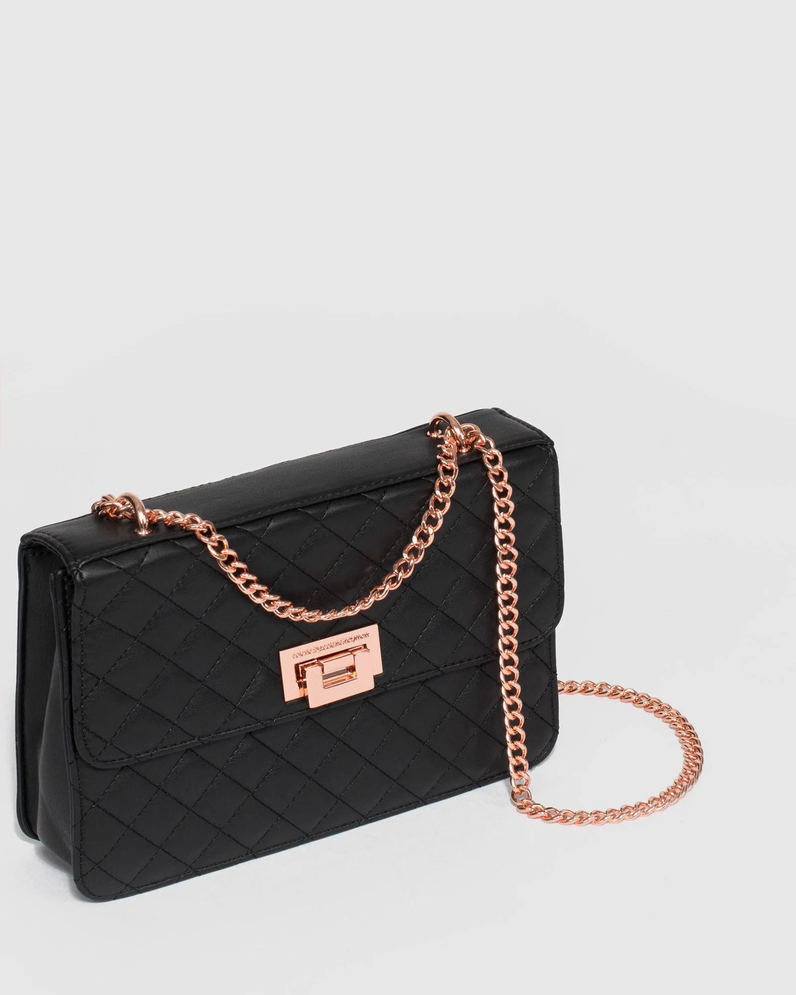 Black Adie Quilt Crossbody Bag