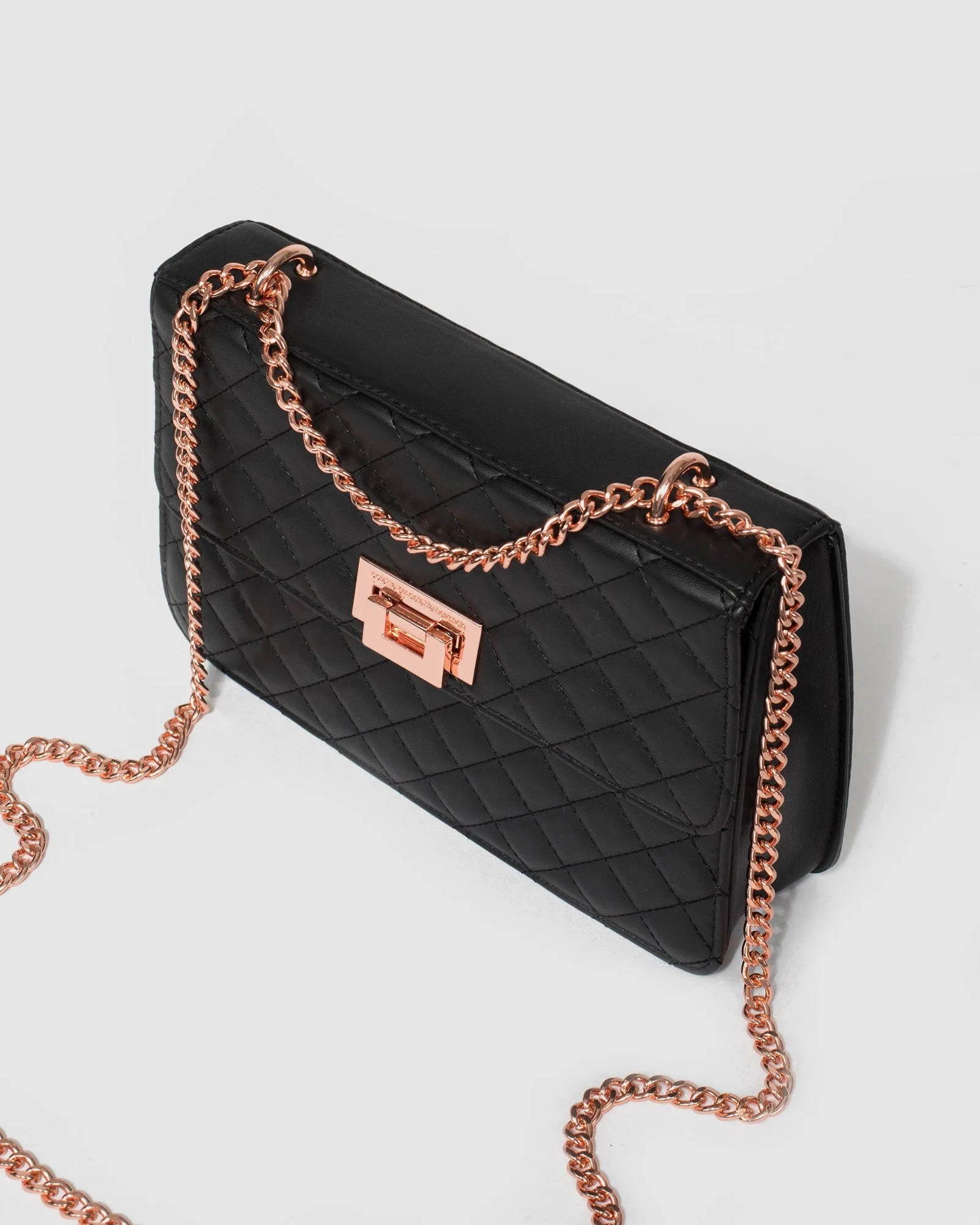 Black Adie Quilt Crossbody Bag