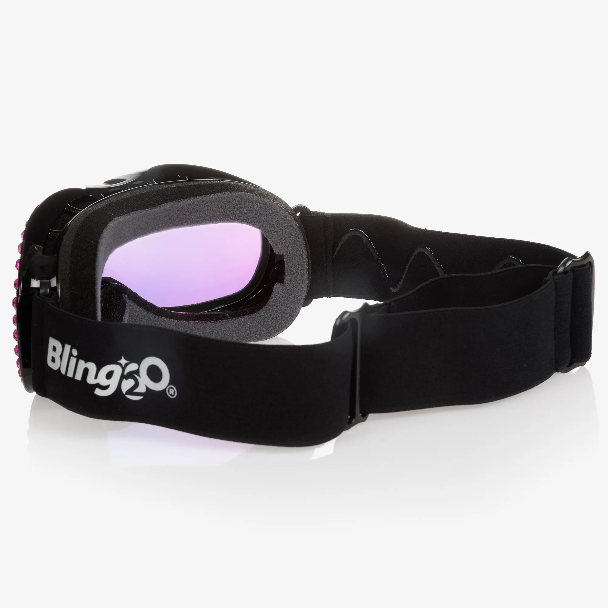 Black & Pink Ski Goggles