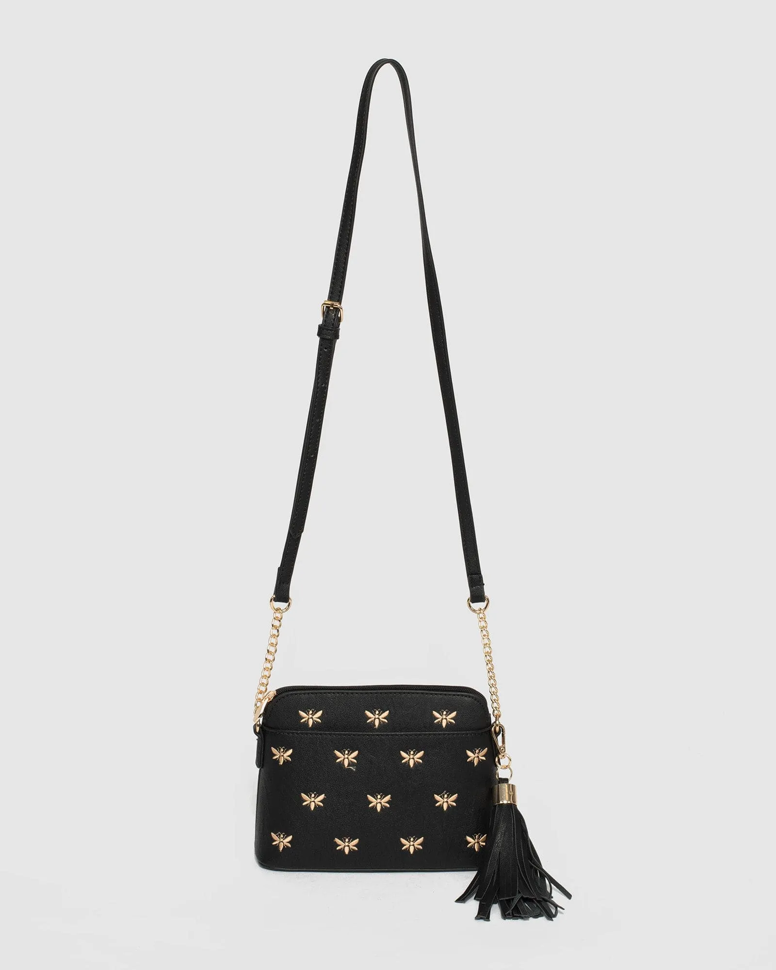 Black Karen Bee Crossbody Bag