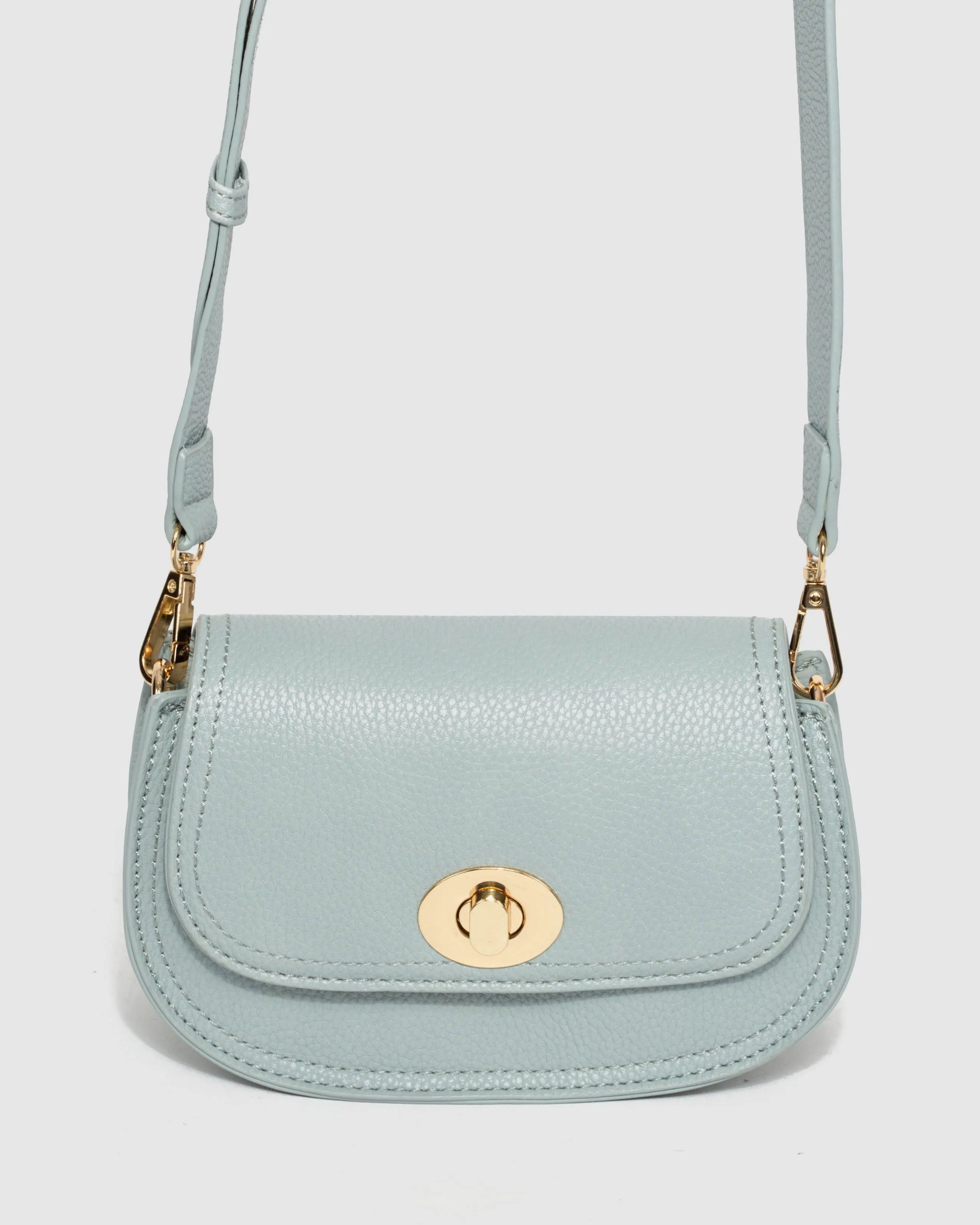 Blue Kalani Saddle Crossbody Bag