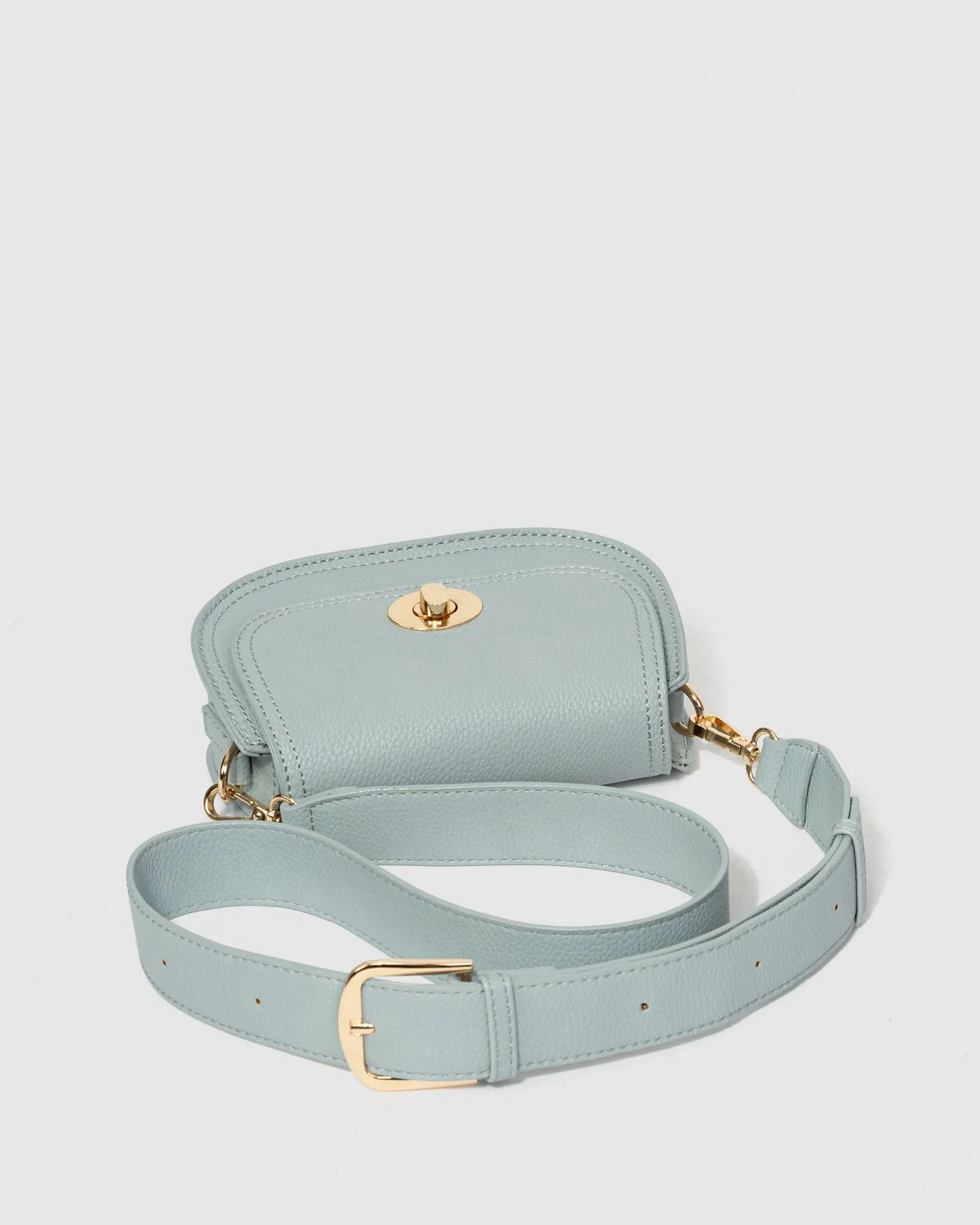 Blue Kalani Saddle Crossbody Bag