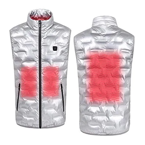 Boys (Juniors, Teenagers) Heated Vest - Electric Heating 7v Smart Warming Vest - Rechargeable Battery Pack Included