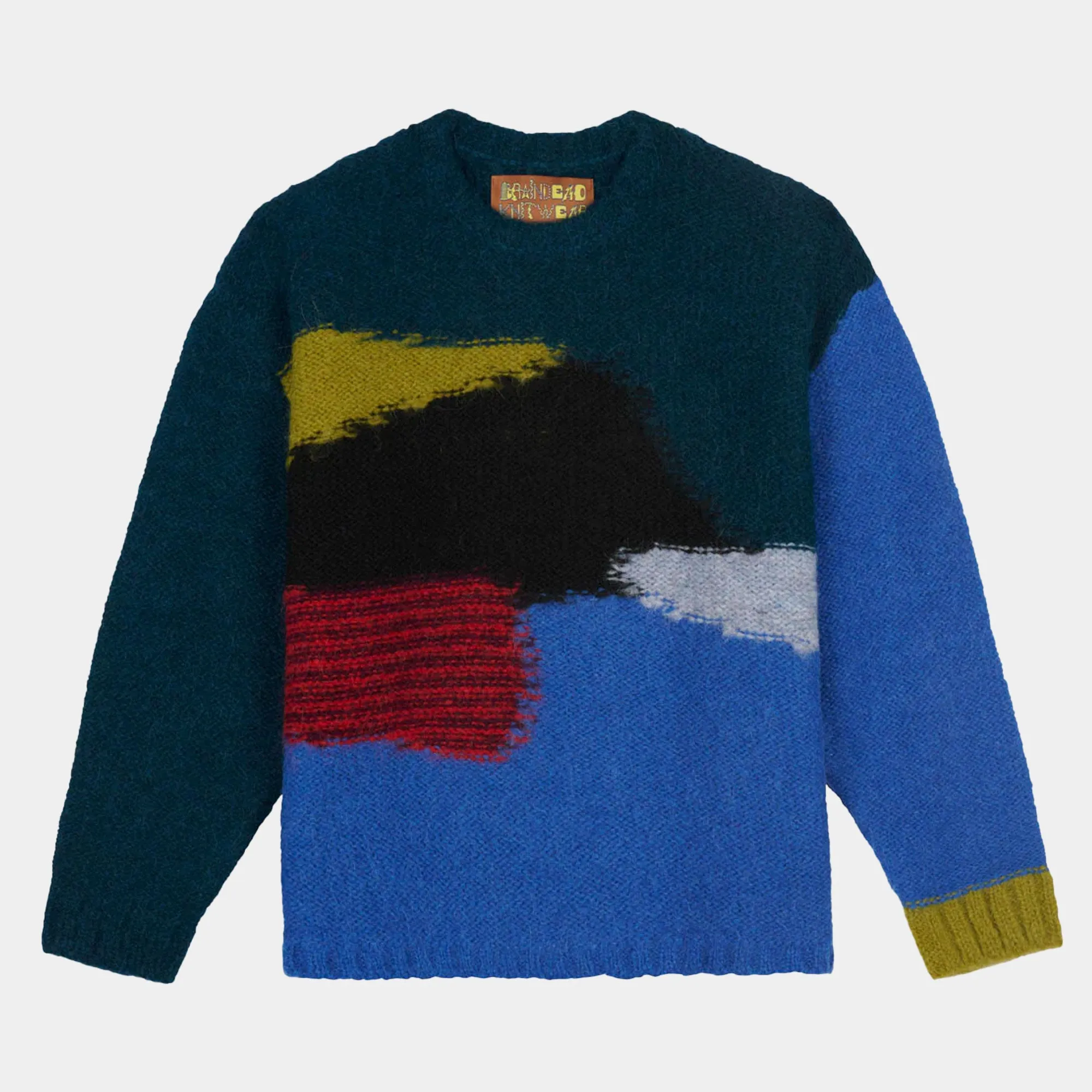 Brain Dead Boxy Knit Sweater - Blue