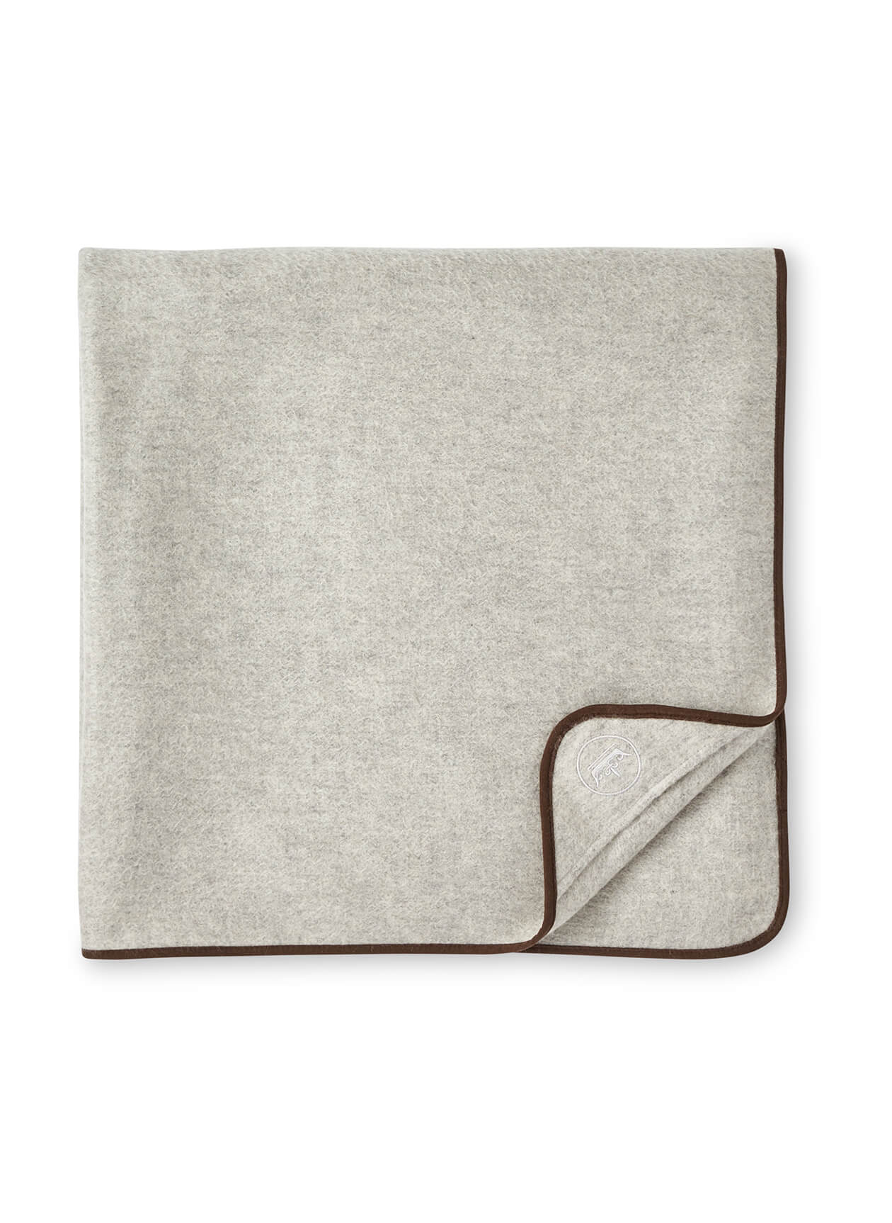 British Grey Peter Millar Cashmere Blanket 