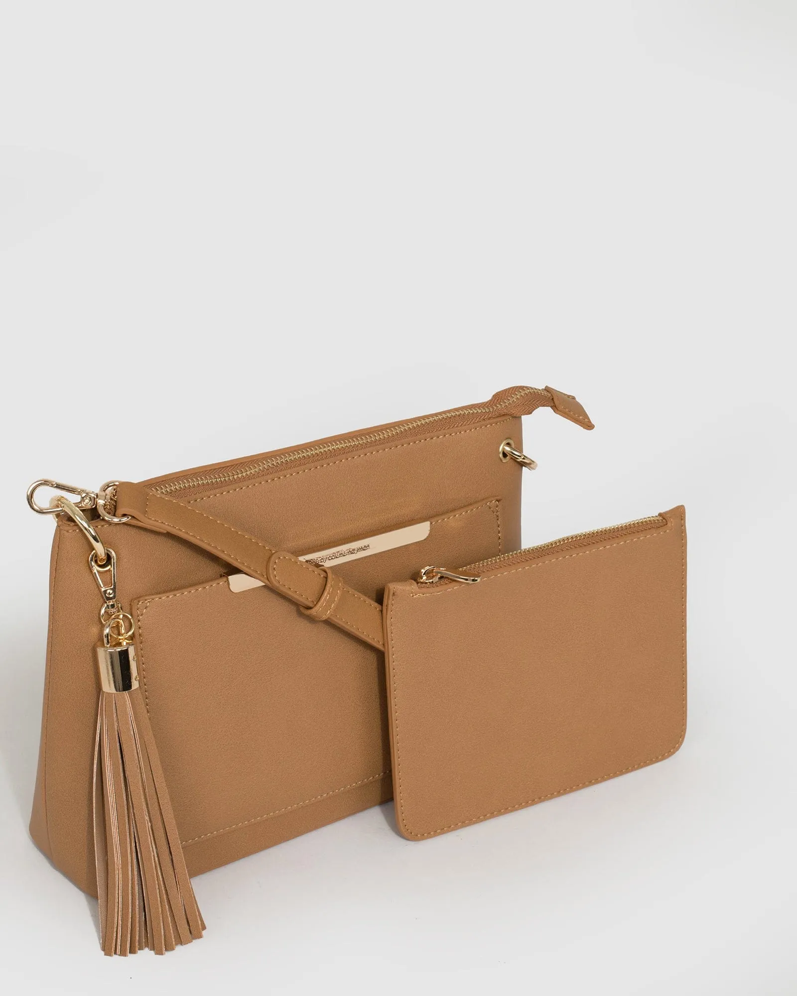 Caramel Sophia Crossbody Bag