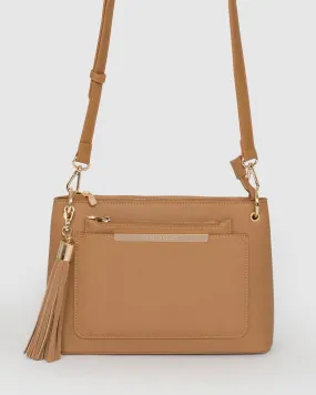 Caramel Sophia Crossbody Bag