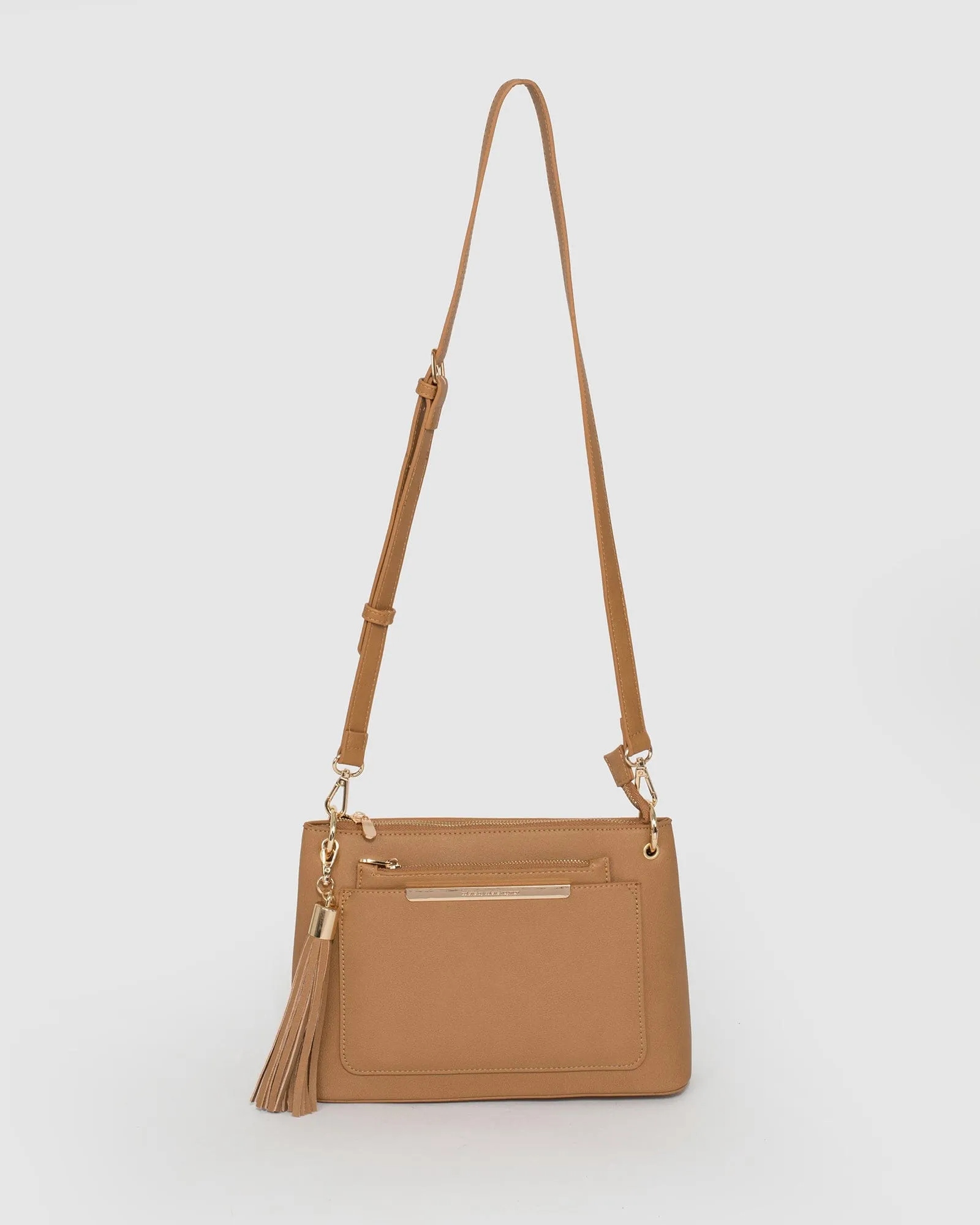 Caramel Sophia Crossbody Bag