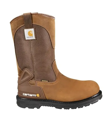 Carhartt CMP1100 Men's 11 Wellington Waterproof Soft Toe Pull-On Leather Work Boot CMP1100