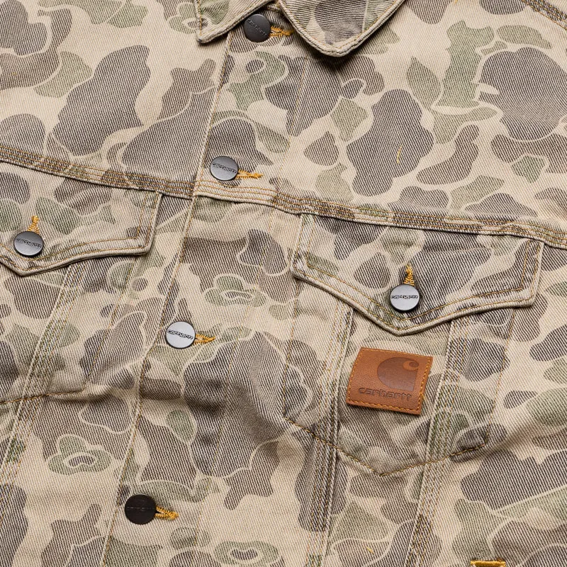 Carhartt WIP Duck Helston Jacket - Camo Duck/Black