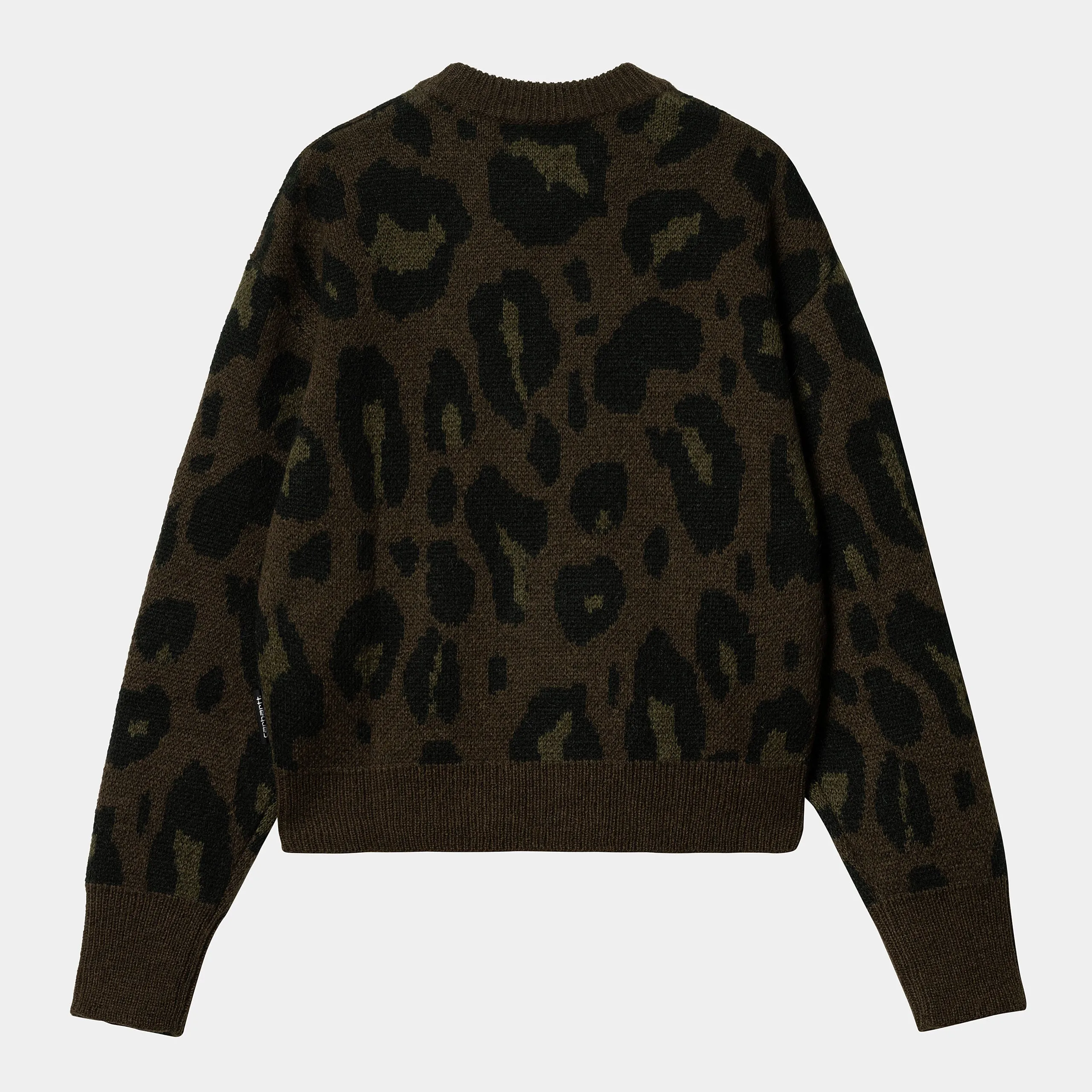 Carhartt WIP Women's Merton Sweater - Camo Leo Jacquard/Tamarind