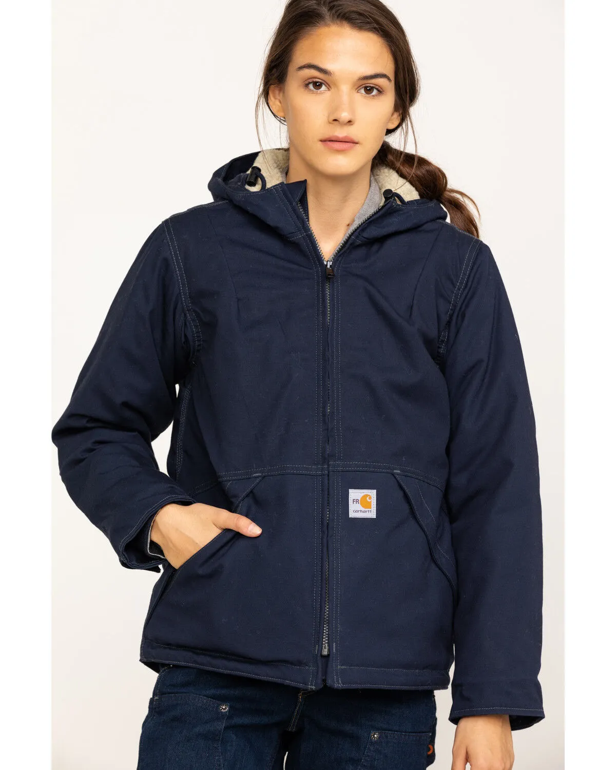 Carhartt Women's FR Full Swing Quick Duck Sherpa-Lined FR Jacket