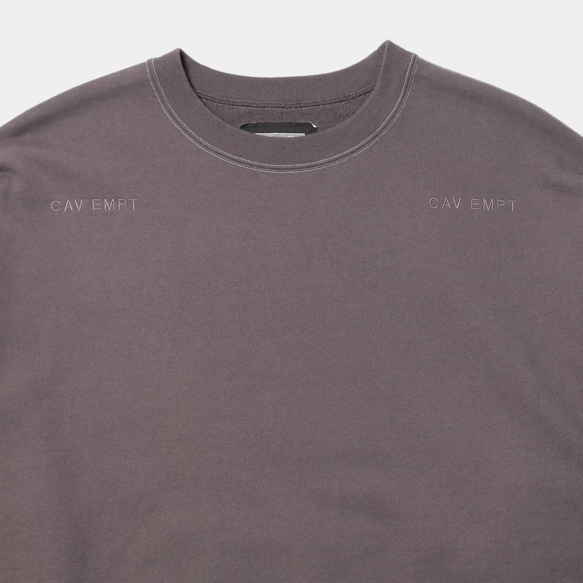 Cav Empt Inverter Crew Neck Sweater - Grey