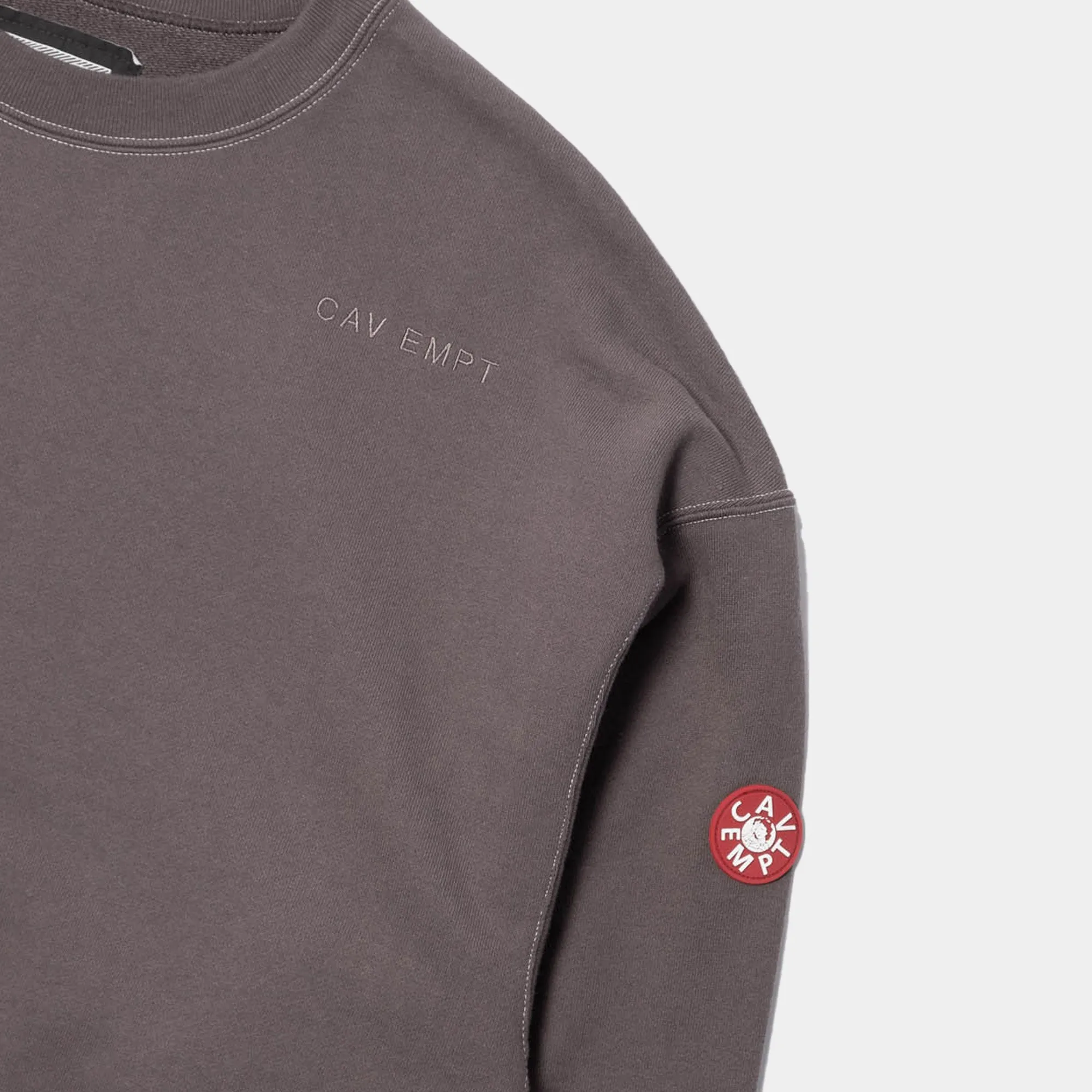 Cav Empt Inverter Crew Neck Sweater - Grey