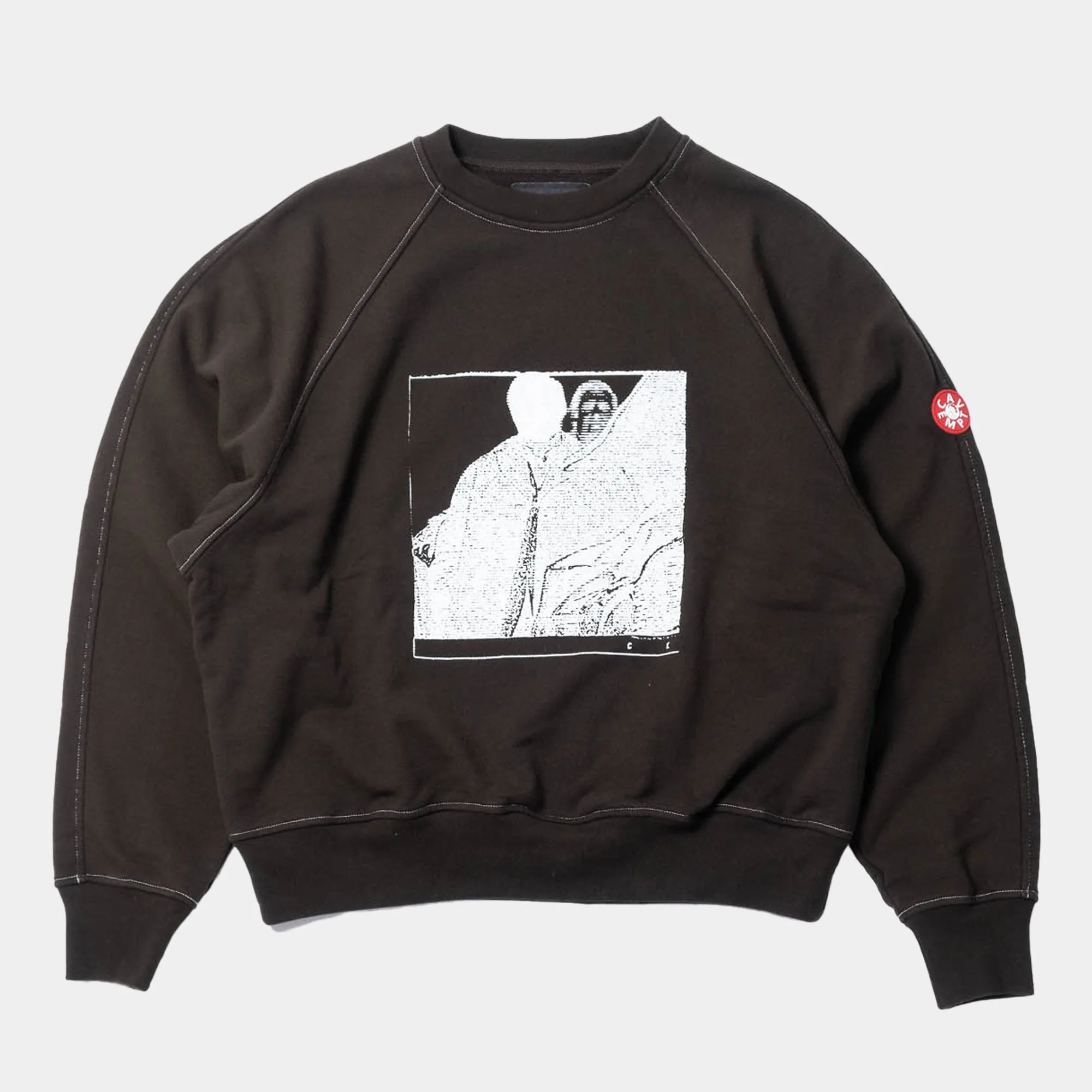 Cav Empt MD Authorship Big Crew Neck Sweater - Black