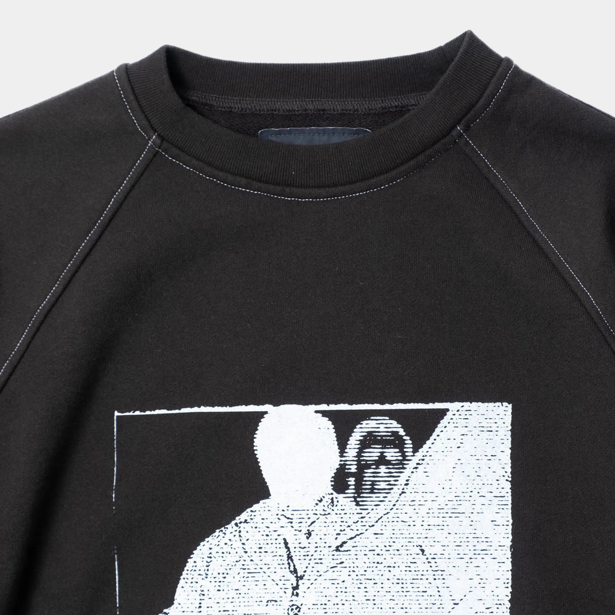 Cav Empt MD Authorship Big Crew Neck Sweater - Black