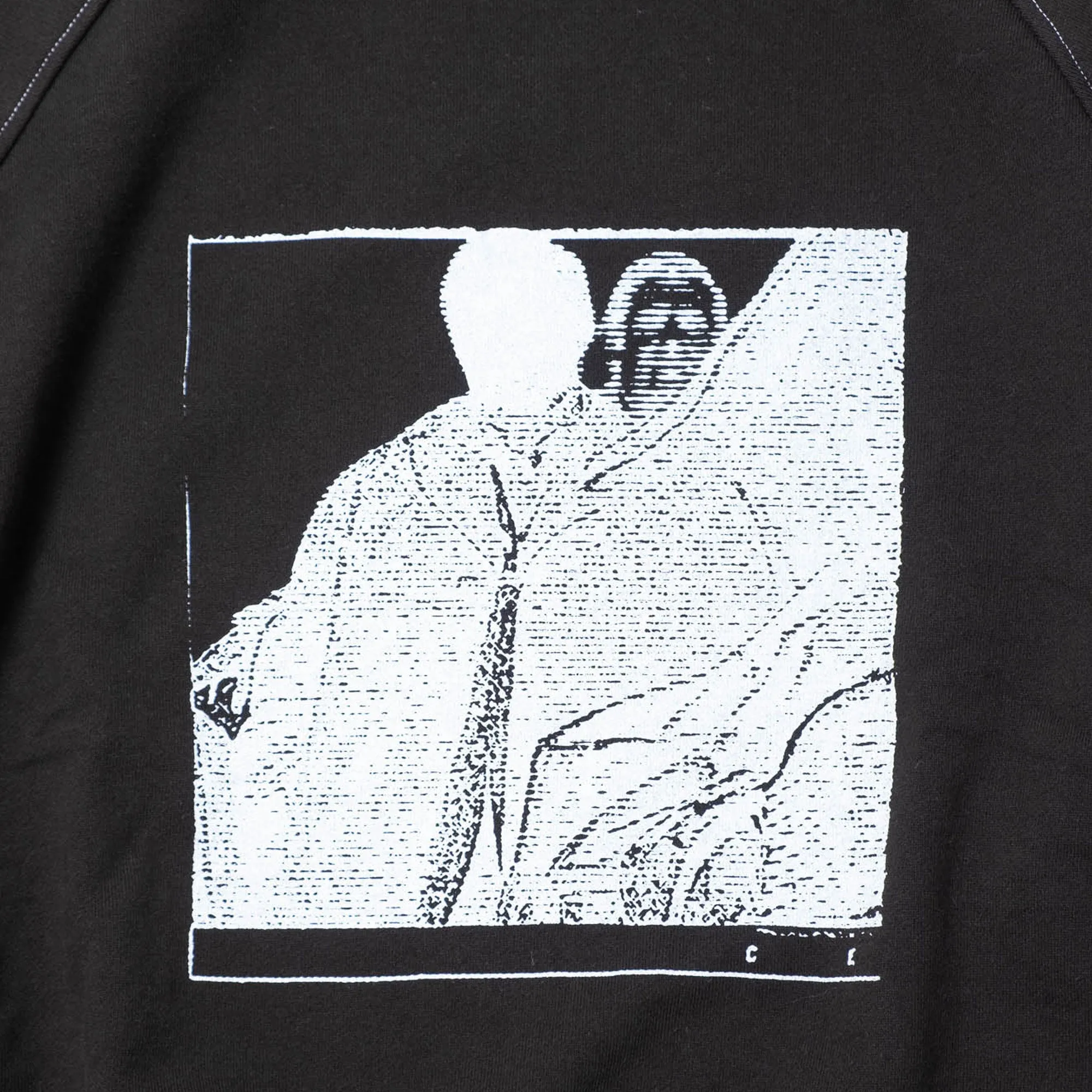 Cav Empt MD Authorship Big Crew Neck Sweater - Black