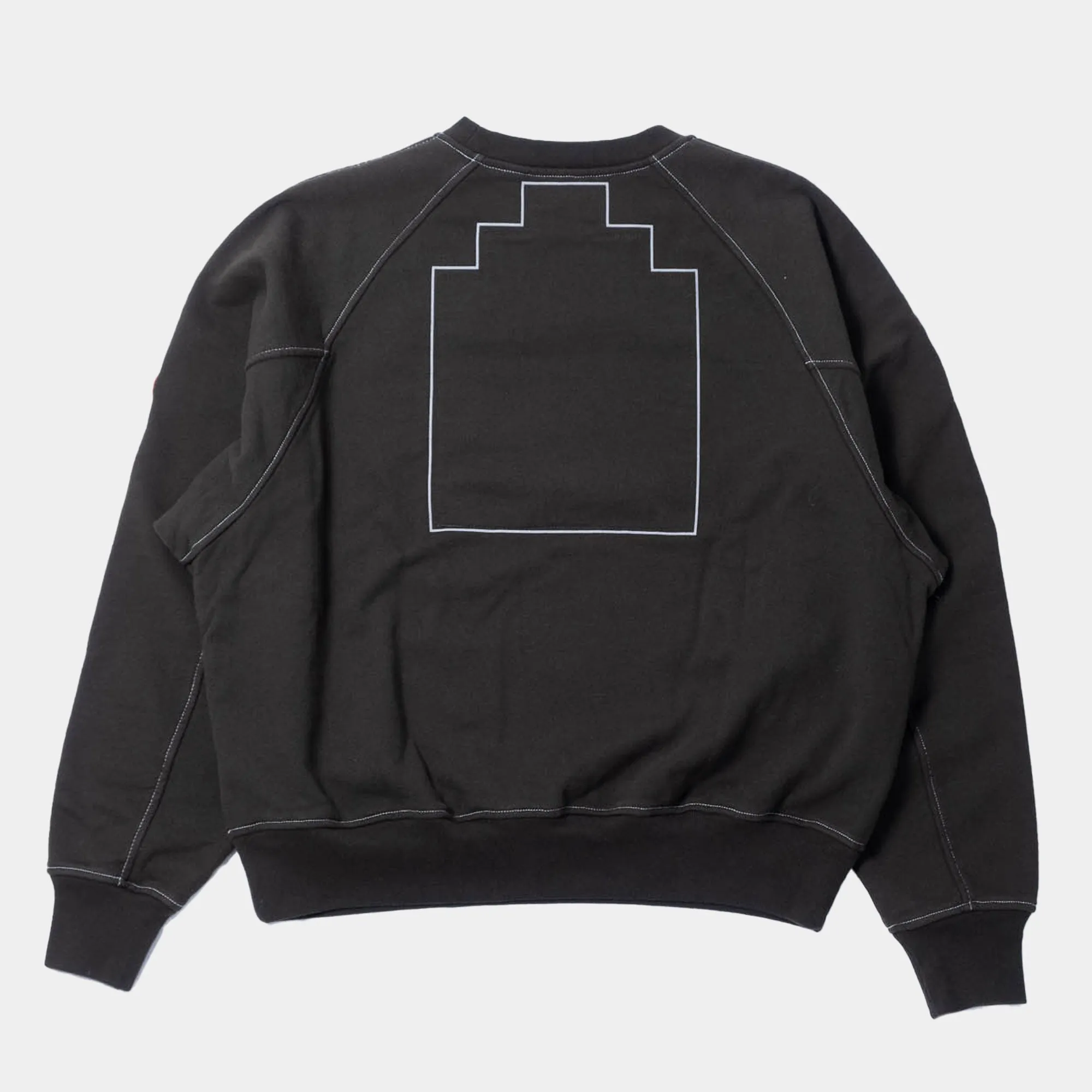 Cav Empt MD Authorship Big Crew Neck Sweater - Black