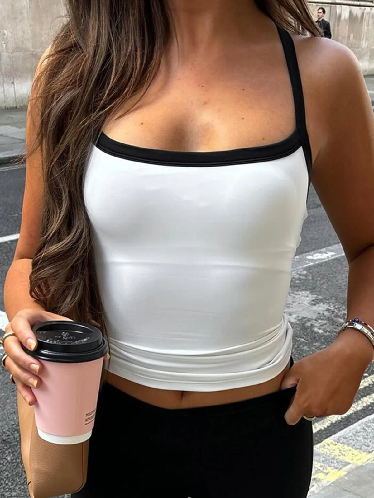 Contrast Sleeveless Cami Top