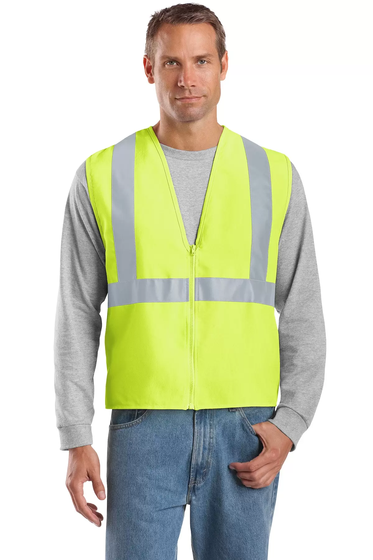 Cornerstone CSV400 CornerStone - ANSI 107 Class 2 Safety Vest SKU: CSV400