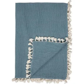 Crane Baby 6 Layer Muslin Blanket Riverstone