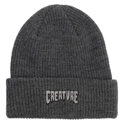 Creature Skateboards Beanie Logo Outline Charcoal Heather