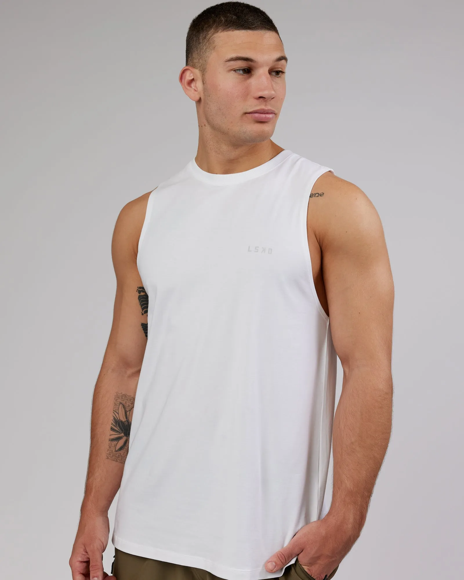 Deluxe PimaFLX Tank - White