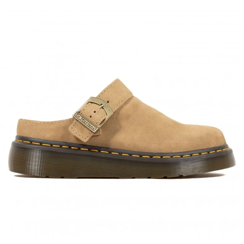 Dr. Martens Laketen Bronx Suede Platform Mules (Savannah Tan)