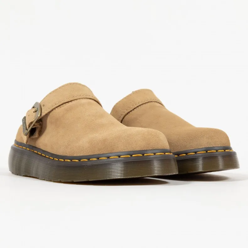 Dr. Martens Laketen Bronx Suede Platform Mules (Savannah Tan)