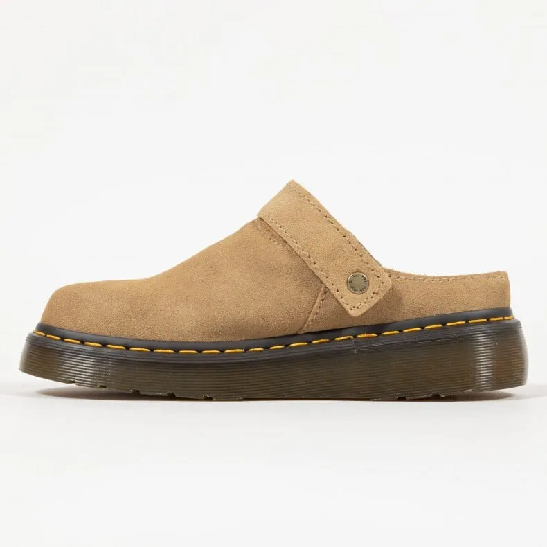 Dr. Martens Laketen Bronx Suede Platform Mules (Savannah Tan)