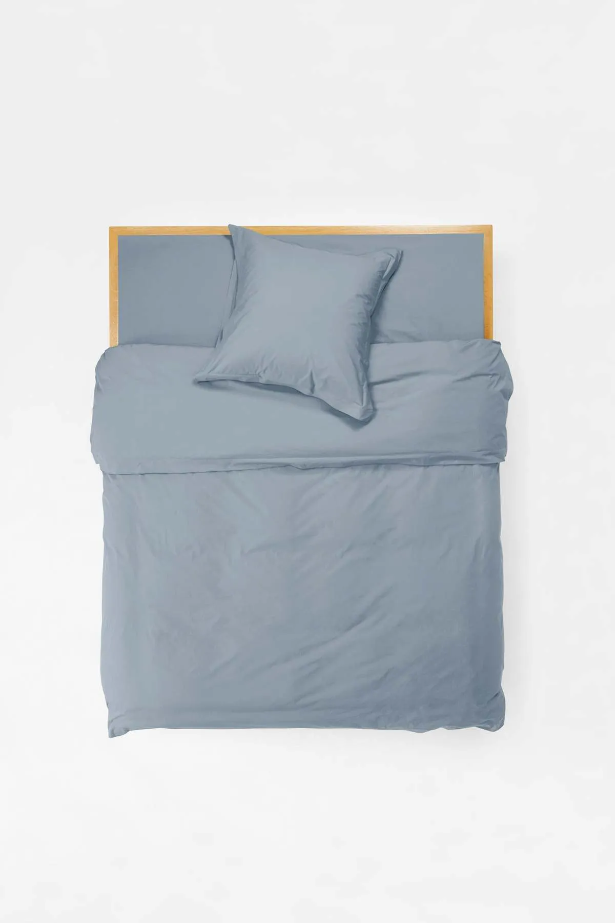 Euro Pillowcase Pair - Half Blue